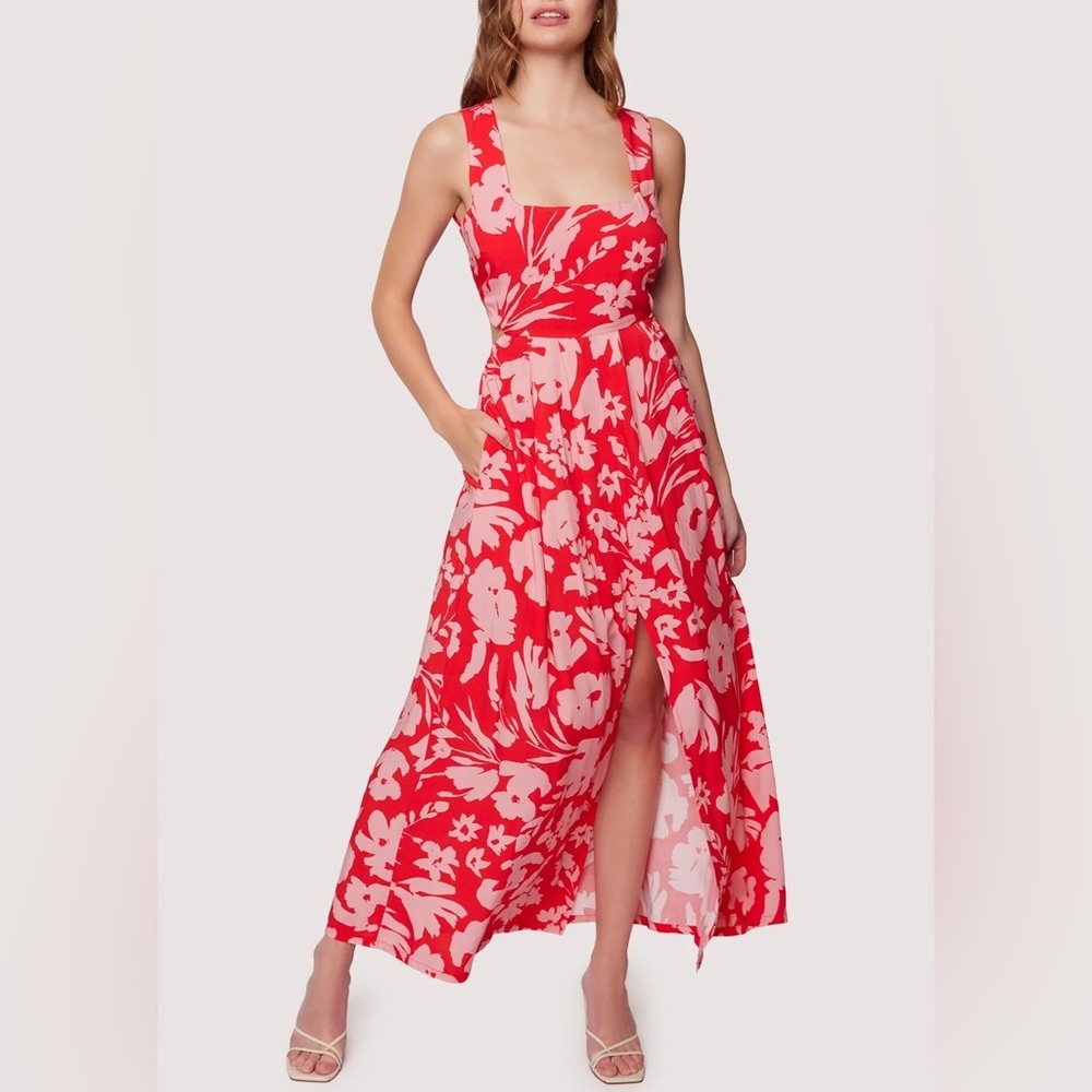 LOST + WANDER STILL THE ONE MAXI DRESS SZ L